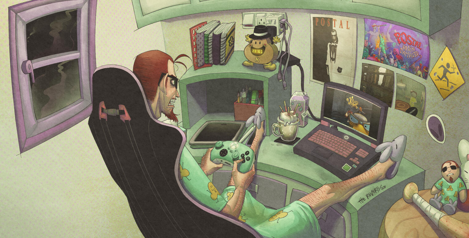 —:: postal brain damaged | pbd dude playing games (2025)