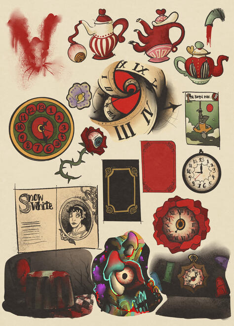 —:: once upon a time… to die | assets concept art (2025)