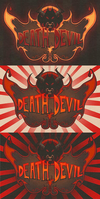 —:: dare to die | death devil logo concept art (2025)